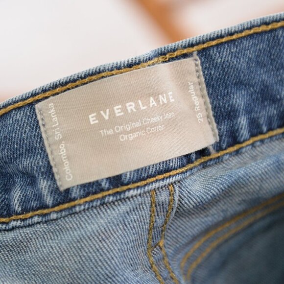 Everlane Original Cheeky Blue Denim Jean Sz 25 - Picture 4 of 7